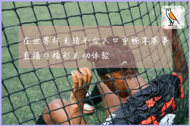 在世界杯竞猜平台入口中畅享赛事直播与精彩互动体验