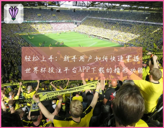 轻松上手:新手用户如何快速掌握世界杯投注平台APP下载的精彩功能与使用体验
